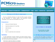 Tablet Screenshot of pcmdist.com